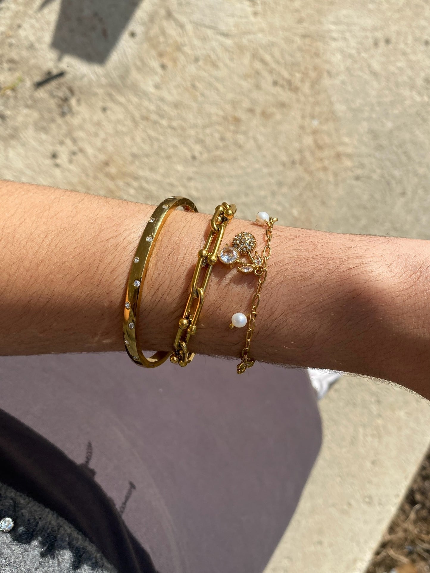 Conjunto Gold Pulseiras